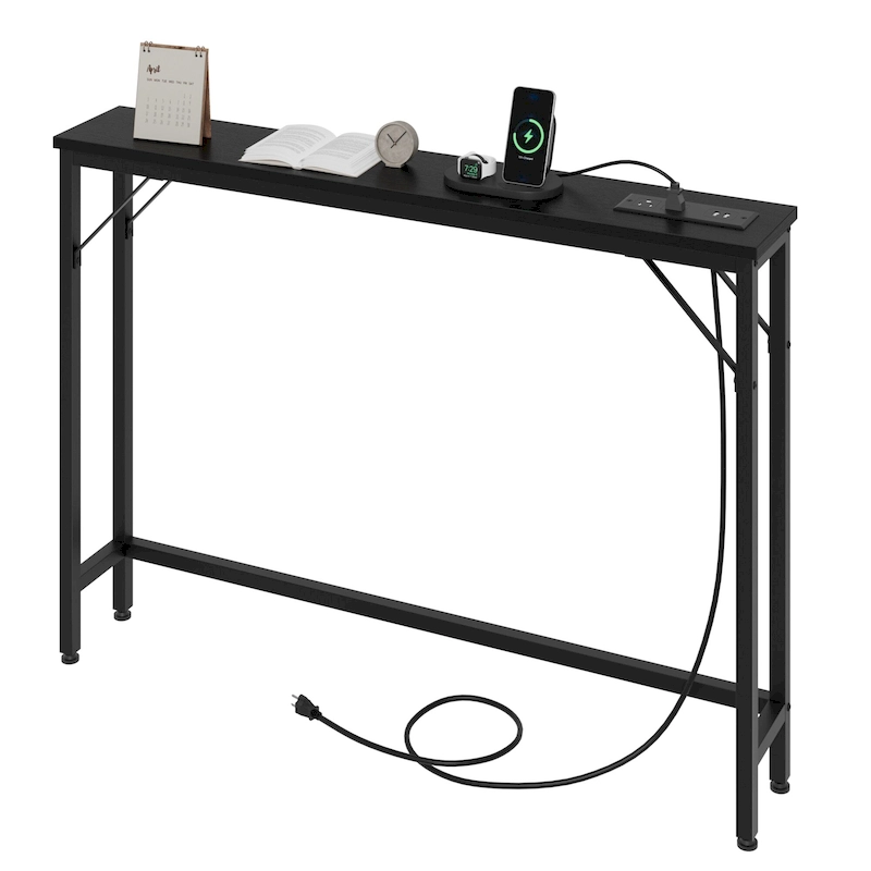 5.9 Narrow Sofa Table with Outlets