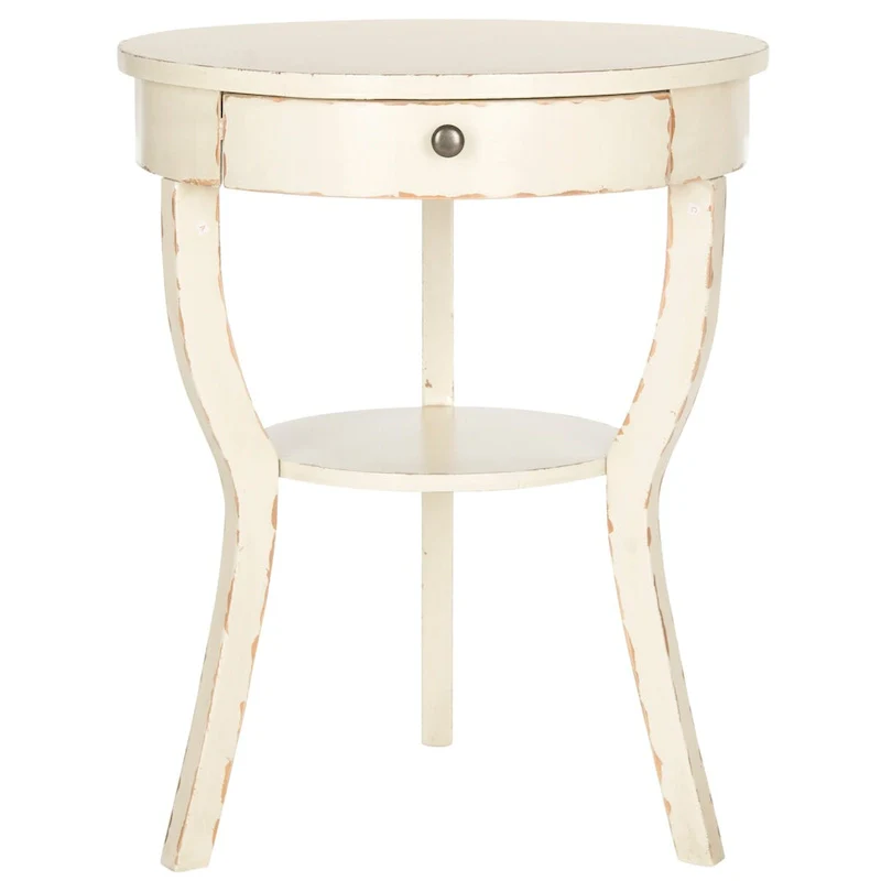SAFAVIEH Mercedes End Table - 22 x 22 x 30.3 - 22Wx22Dx30H