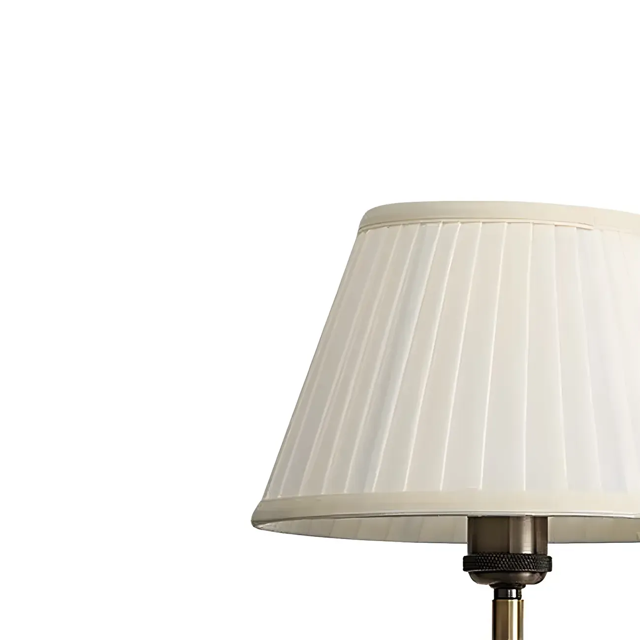 Classic White Fabric Shade Swing Arm Wall Light