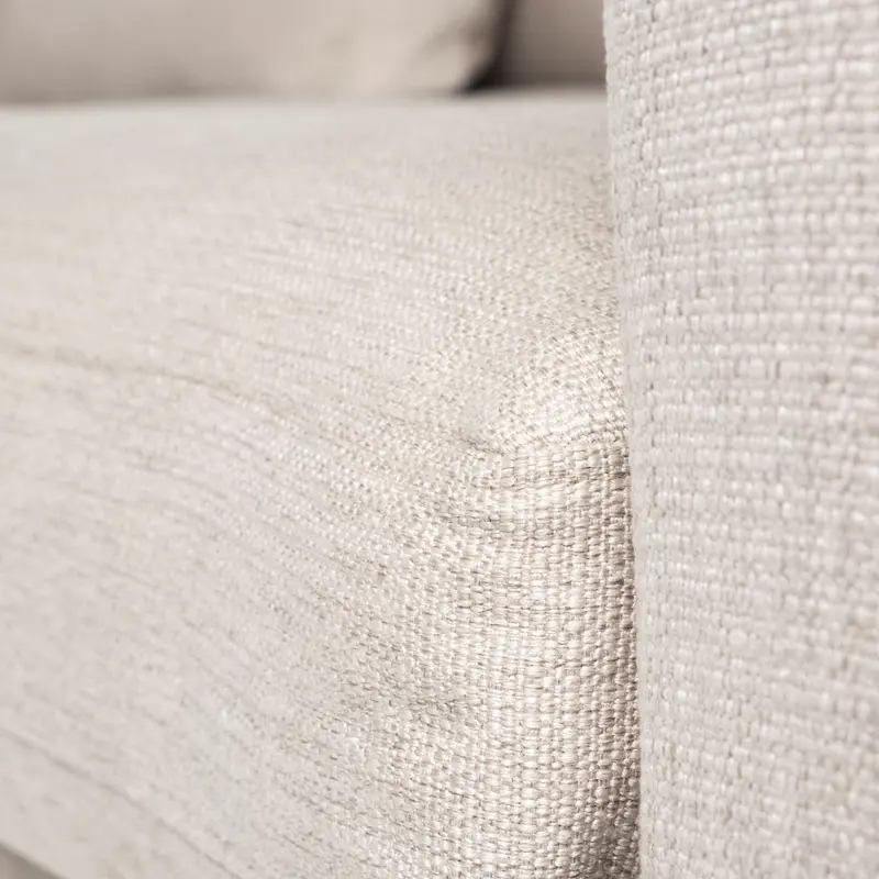 Denly Beige Fabric Slipcover w/ Double Stacked Back Cushions Sofa - 92.5W x 38.2D x 34.5H