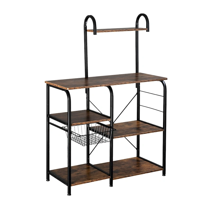 Kitchen Baker's Rack Utility 4-tier Microwave Stand