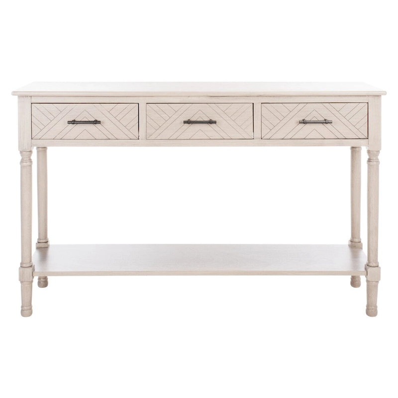 SAFAVIEH Jeanie 3-Drawer Bottom Shelf Console Table - 47.3