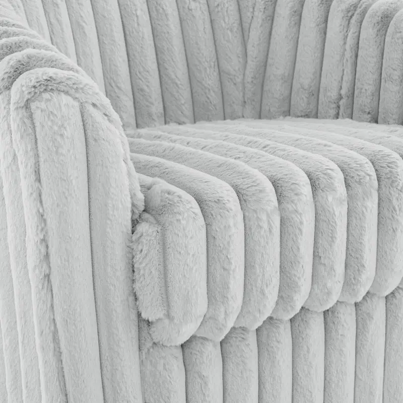 Single Sofa Armchair Swivel Barrel Chair (Set of 2)