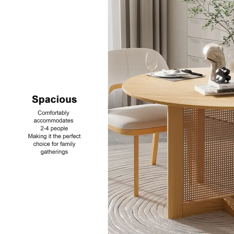 Lumioca Cinna Oak Wood Double Pedestal Dining Table