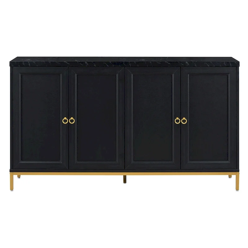 Sideboard with Extra Large Storage Space and Metal Handles