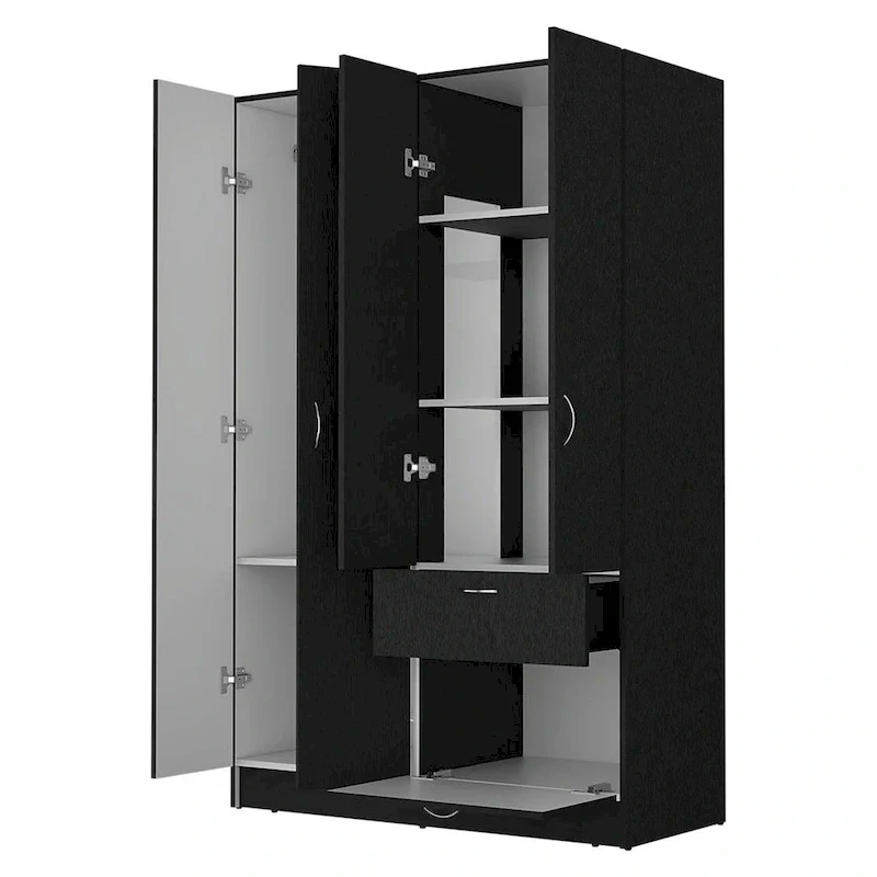 Habana Armoire,Two Cabinets, One Drawer - N/A