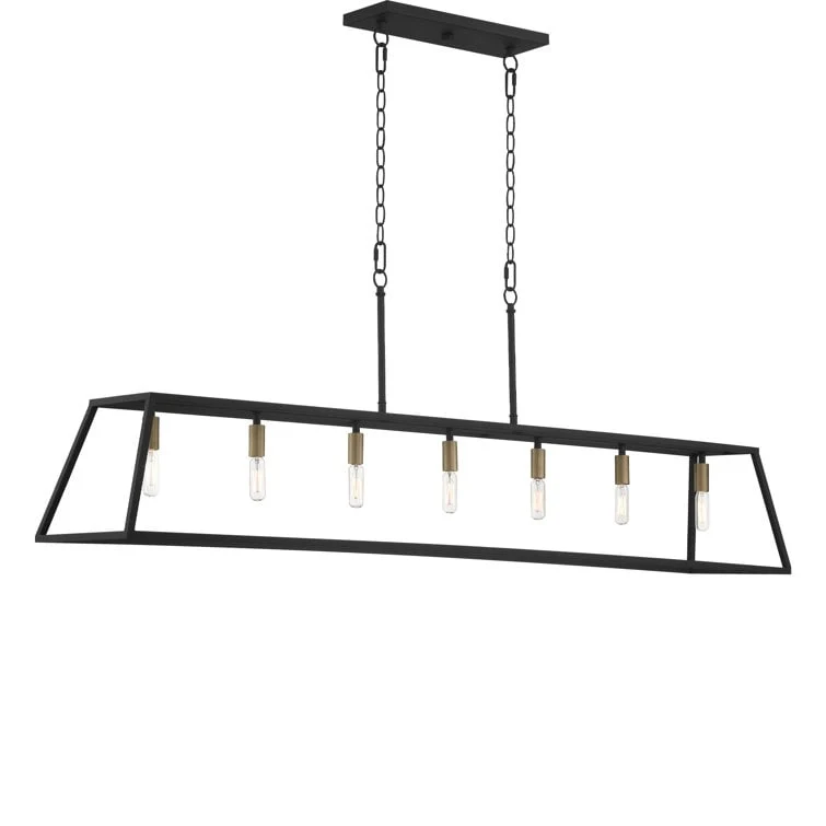 7-light Large Modern Farmhouse Kitchen Island Lighting - 55