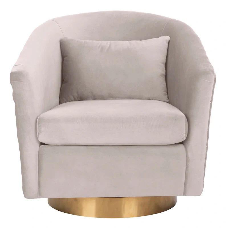 Quilted Swivel Tub Chair - 30Wx32Dx30H