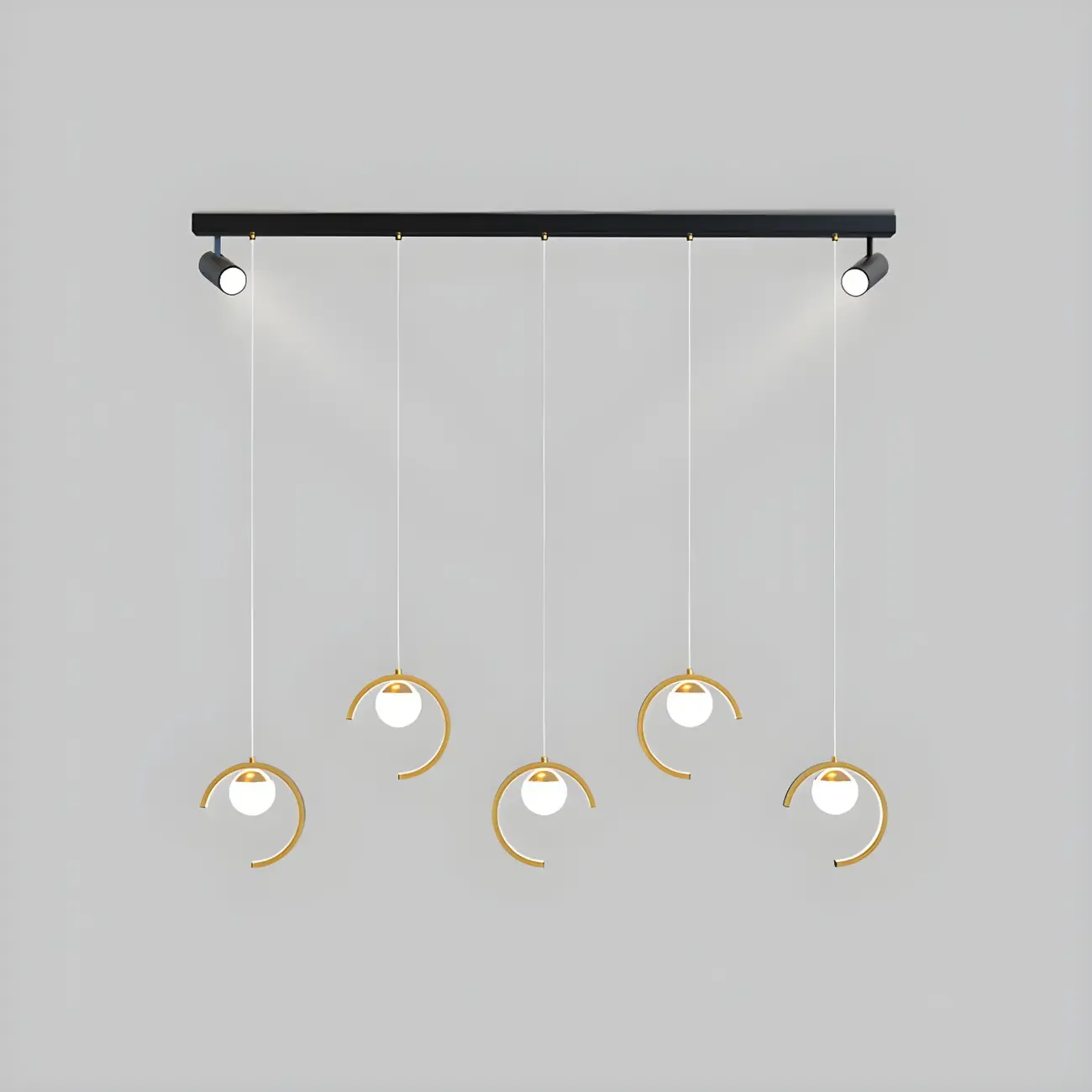 Modern Metal Geometric Kitchen Island Pendant Lights