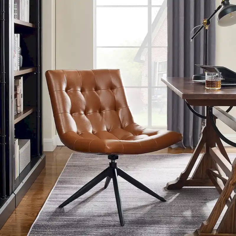 Art Leon Swivel Home Office Accent Chair
