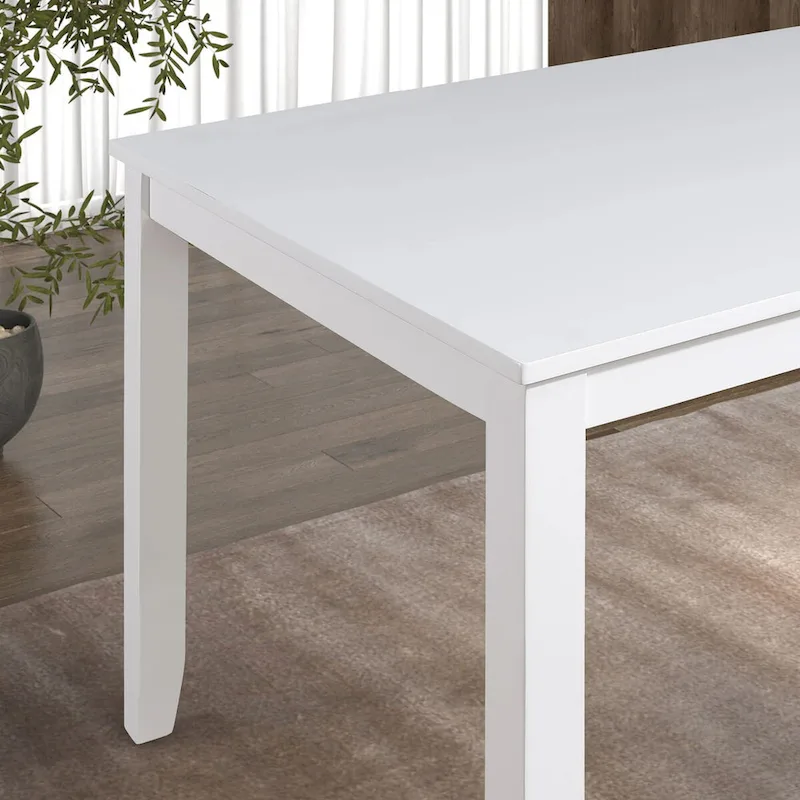 Furniture of America Manheim Casual 5-Piece Farmhouse Solid Wood Dining Set