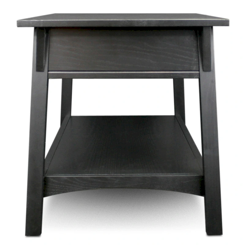 Leick Home Mission Two Drawer Coffee Table with Shelf