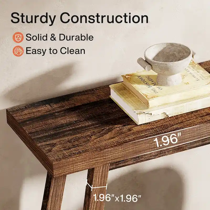Farmhouse Console Entryway Table, 70.9 Inches Extra Long