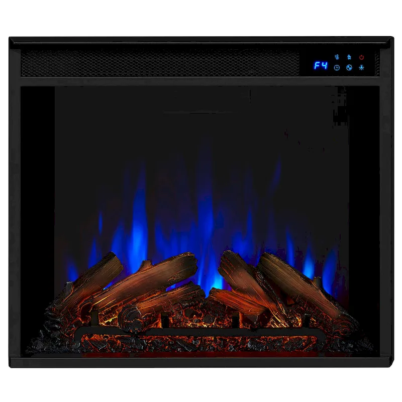 Marlowe 70 TV Stand Electric Fireplace White by Real Flame