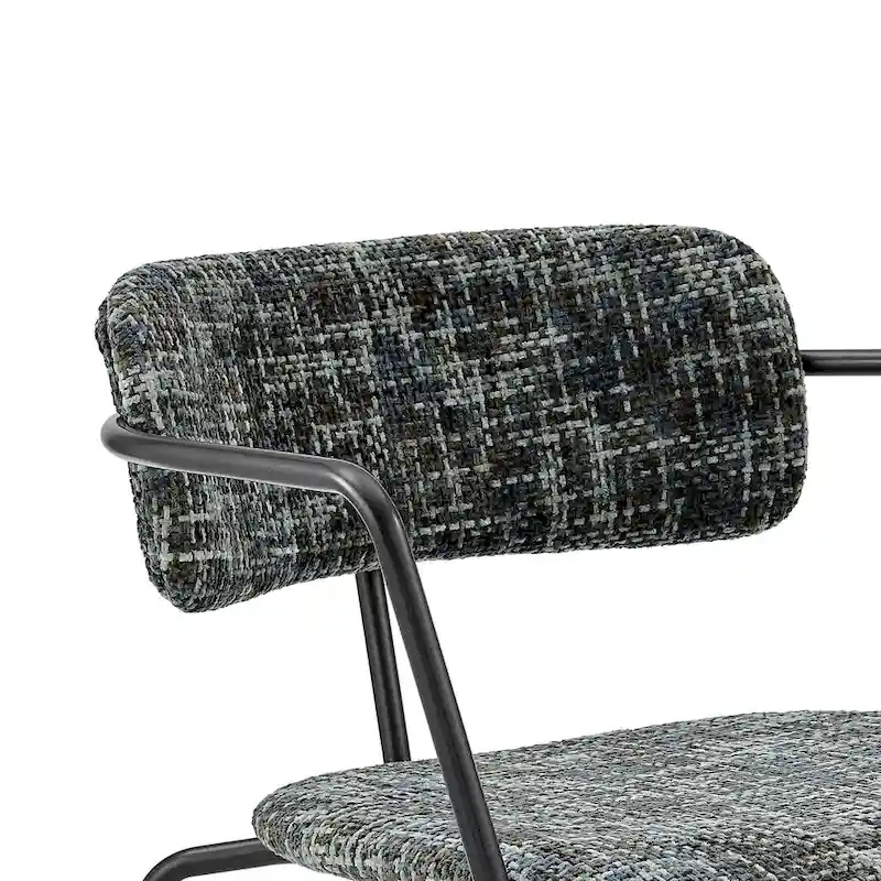 Alivia Fabric Dining Side Arm Chair, (Set of 2)