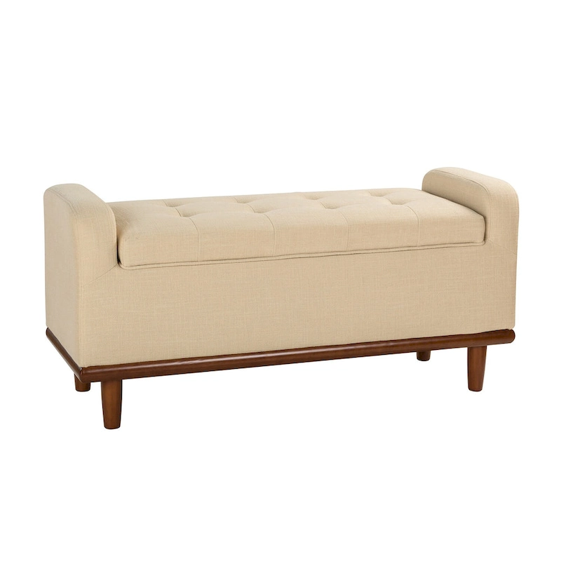 Bastian Upholstered Bench with Solid Wood Legs