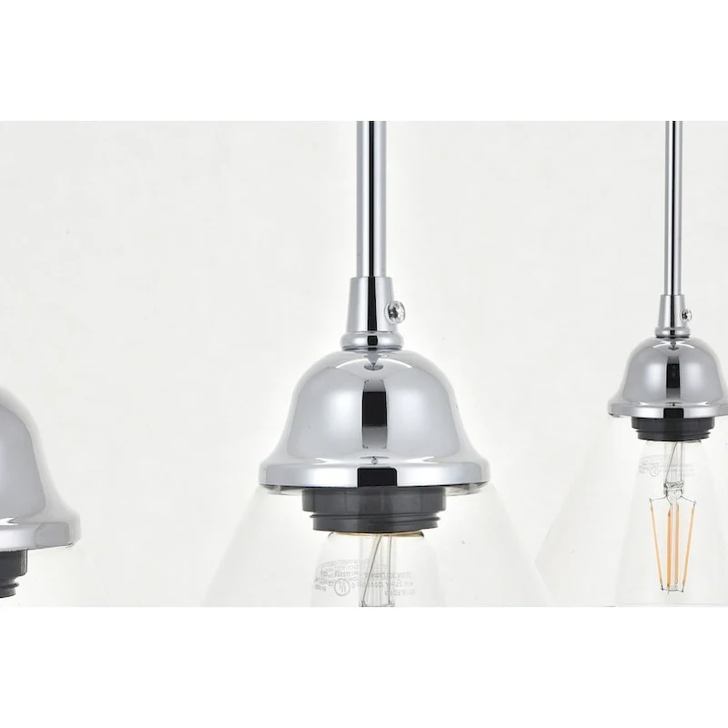 Histoire 5 light chrome Pendant