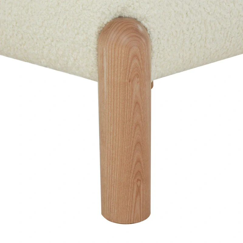 Faux Shearling Accent Chair - 26 In. W x 26 In. D x 28 In. H