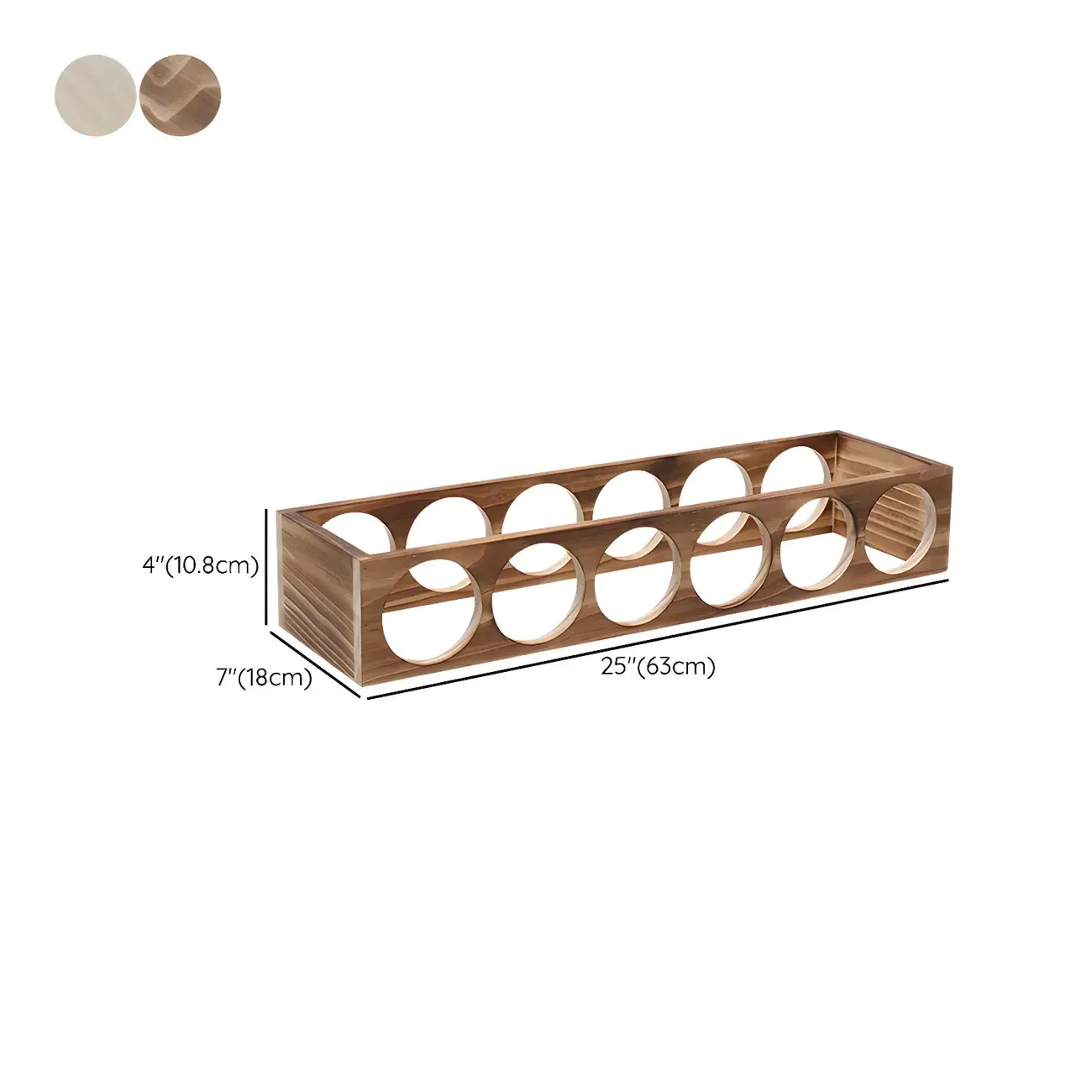 Natural Wooden Stackable Wine Rack Tabletop Wine Holder