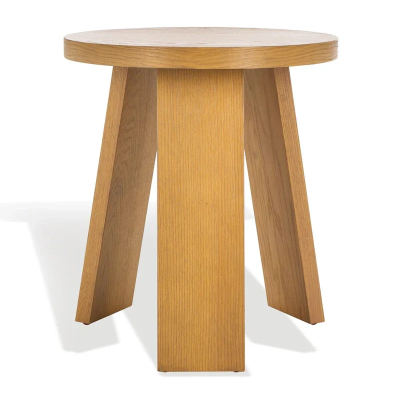 Accent Table - Oak Veneer, Natural Wood Grain, 20W x 20D x 22H