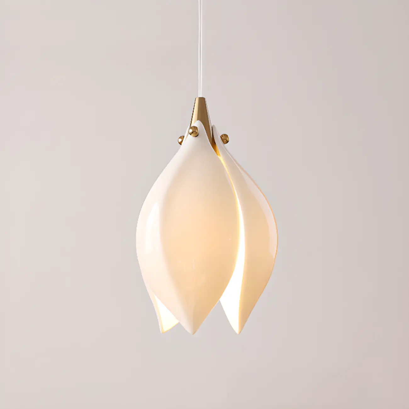Elegant Ceramic Bud Shape LED Pendant Lamp