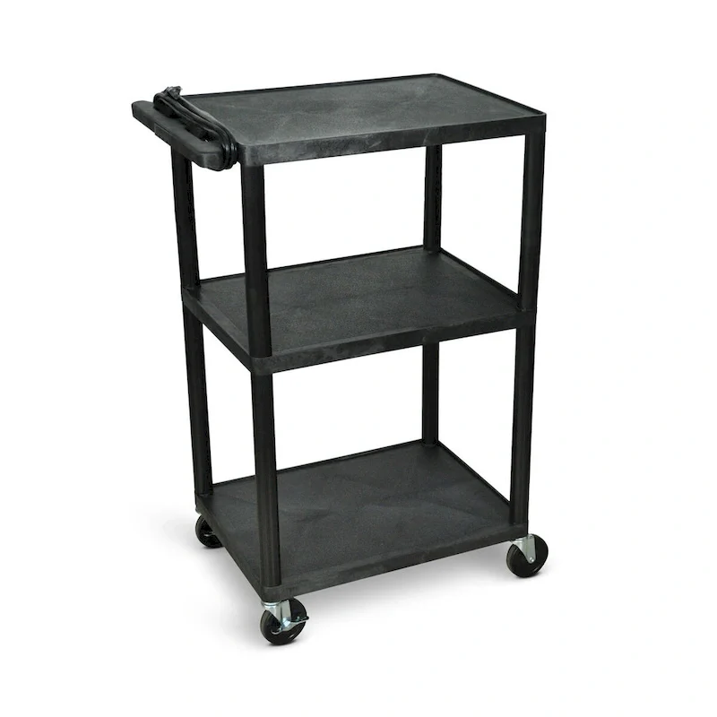 42H Utility Cart - Three Shelves with Electric