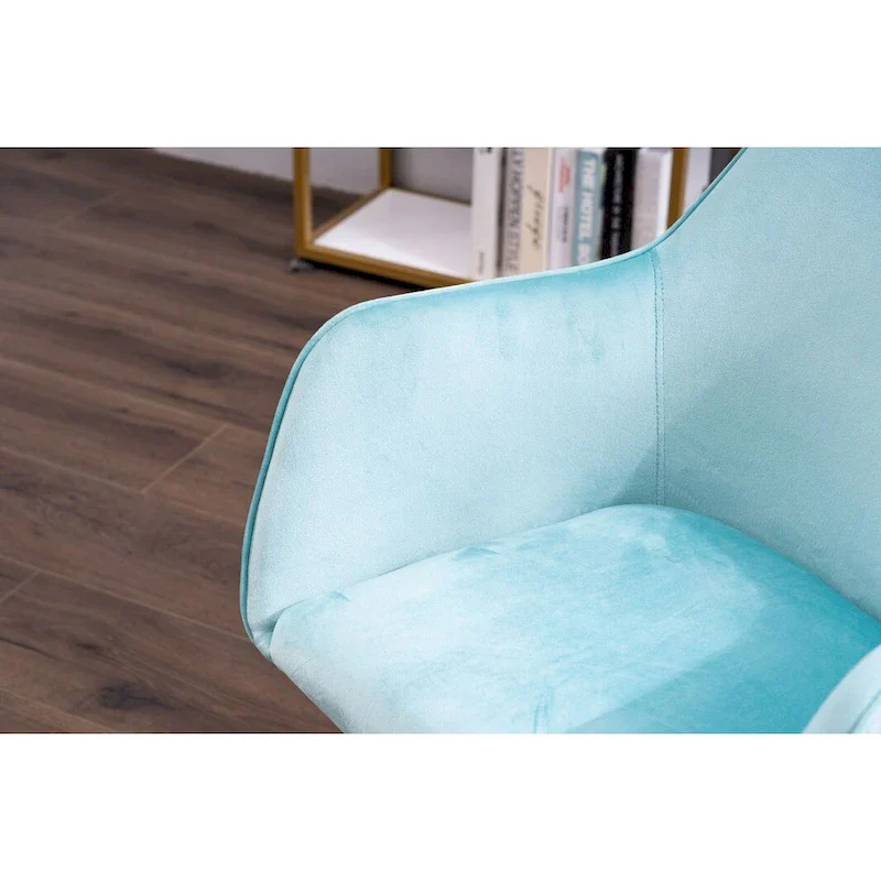 Home Office Chair With Gold Metal Legs