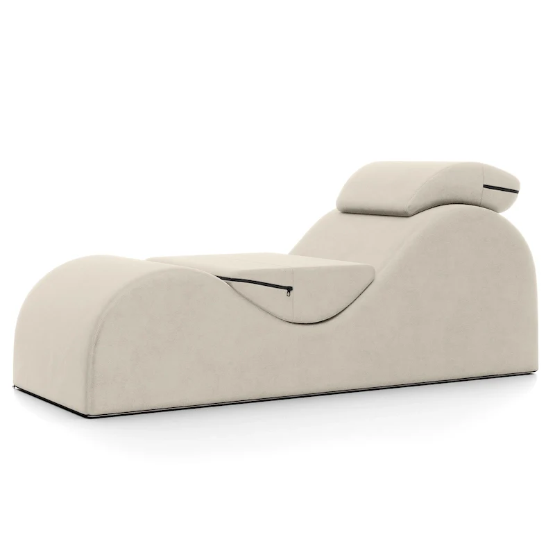 S-Shaped Chaise Lounge Chair, Polyester, Foam Core, Yoga/Stretch/Massage, Seats 1, 5 Colors