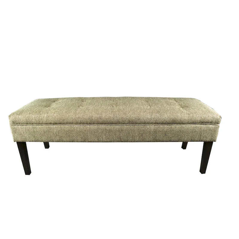 Kaya Button Tufted Upholstered Long Bench