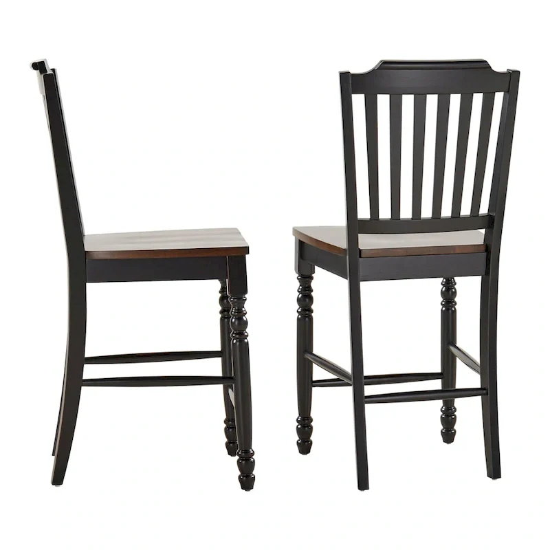 Brunico Two-Tone Counter Height Chairs (Set of 2)