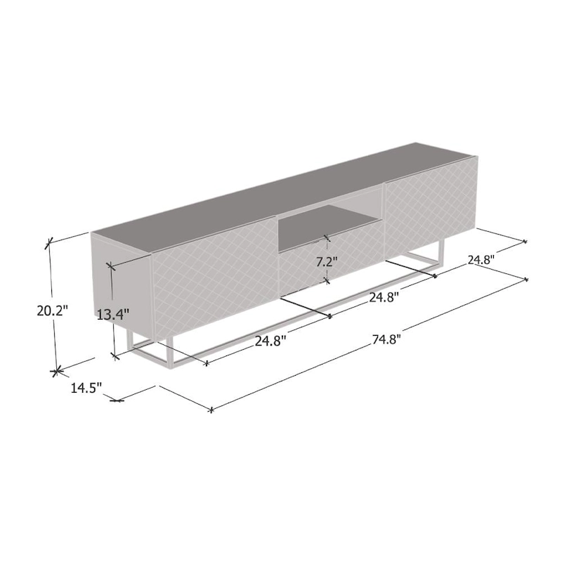 Lattice 01 75 TV Stand