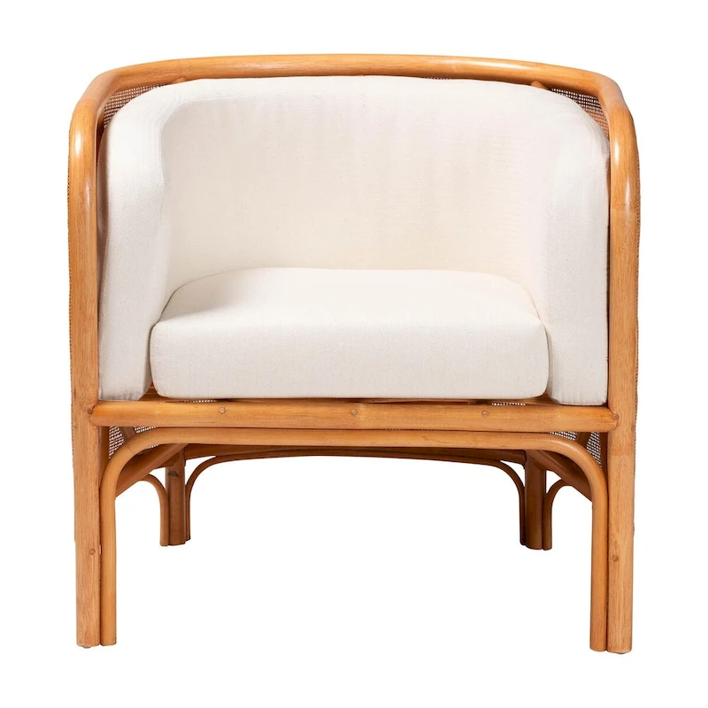 Bandung Bohemian Light Honey Rattan Accent Chair