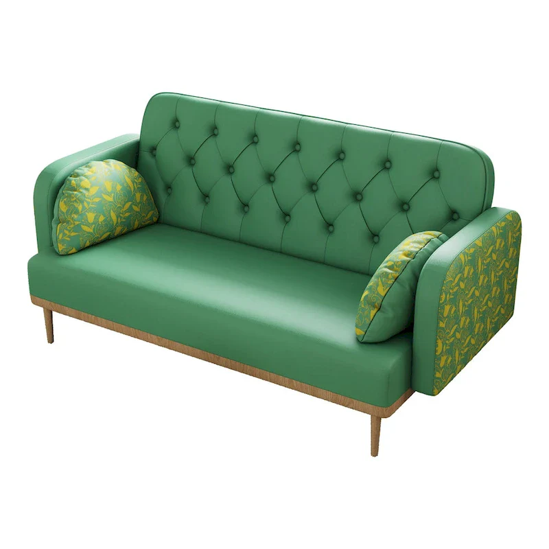 Loveseat sofa with tulip pattern