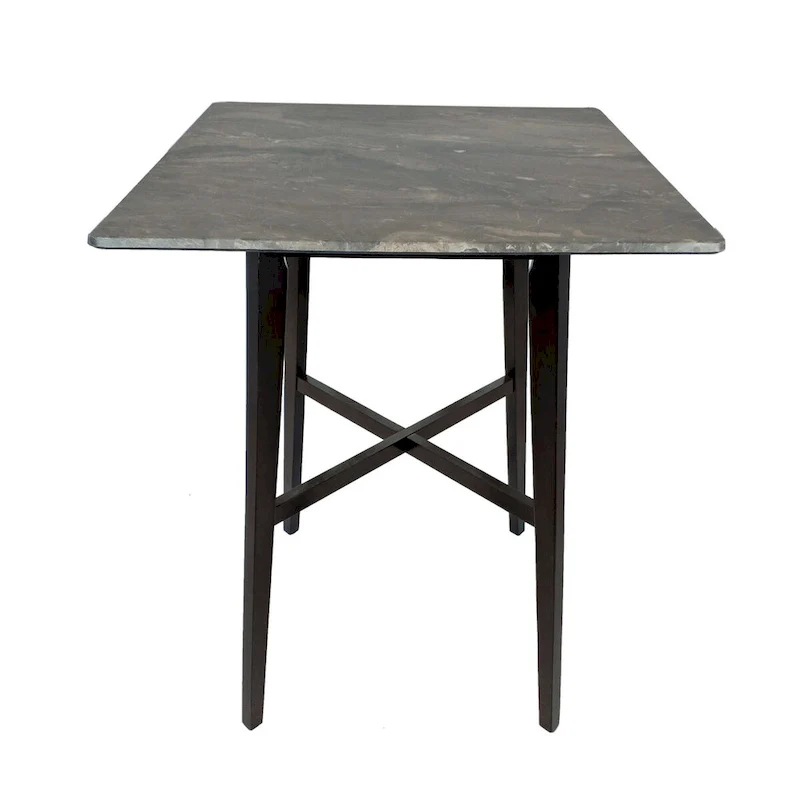 Modern Bar Height 42 Dining Table, Rubberwood Legs and Laminate Table Top