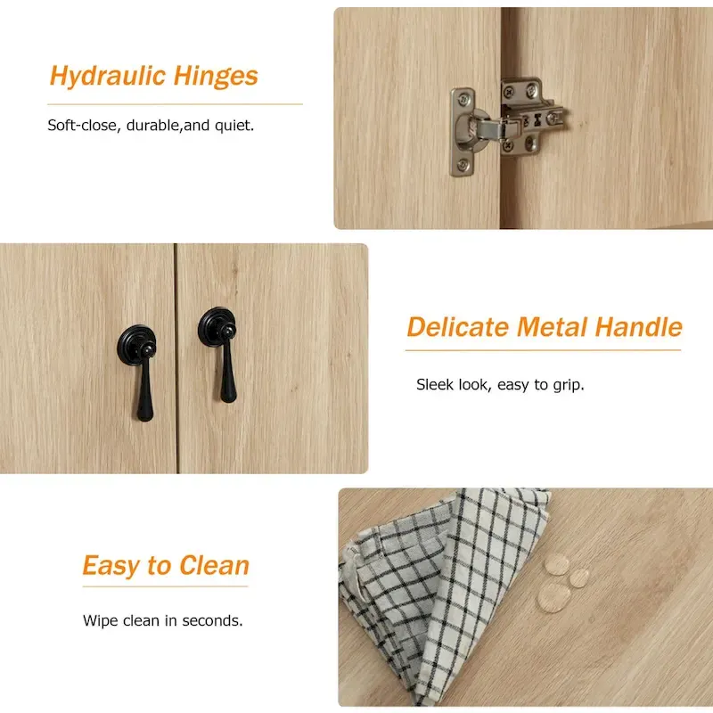 WAMPAT Farmhouse 3PCS Bedroom Set, 59