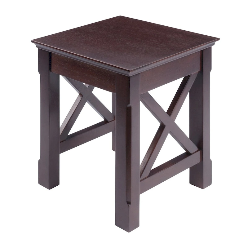Xola 3-Pc Nesting Tables, Cappuccino - 21.1W x 17.3D x 22.1H.