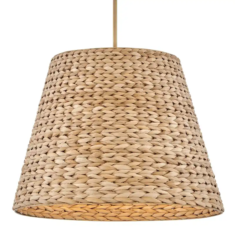 Hinkley Lighting 43224 Seabrook 24  Wide Pendant with Woven Seagrass