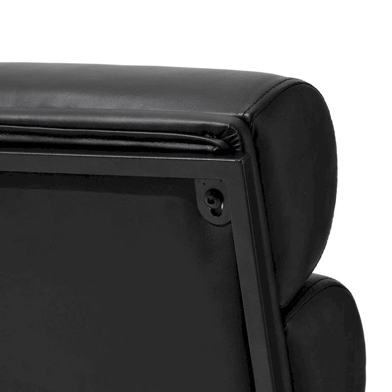 26.75W Modern Comfy PU Leather Accent Chair with Metal Frame