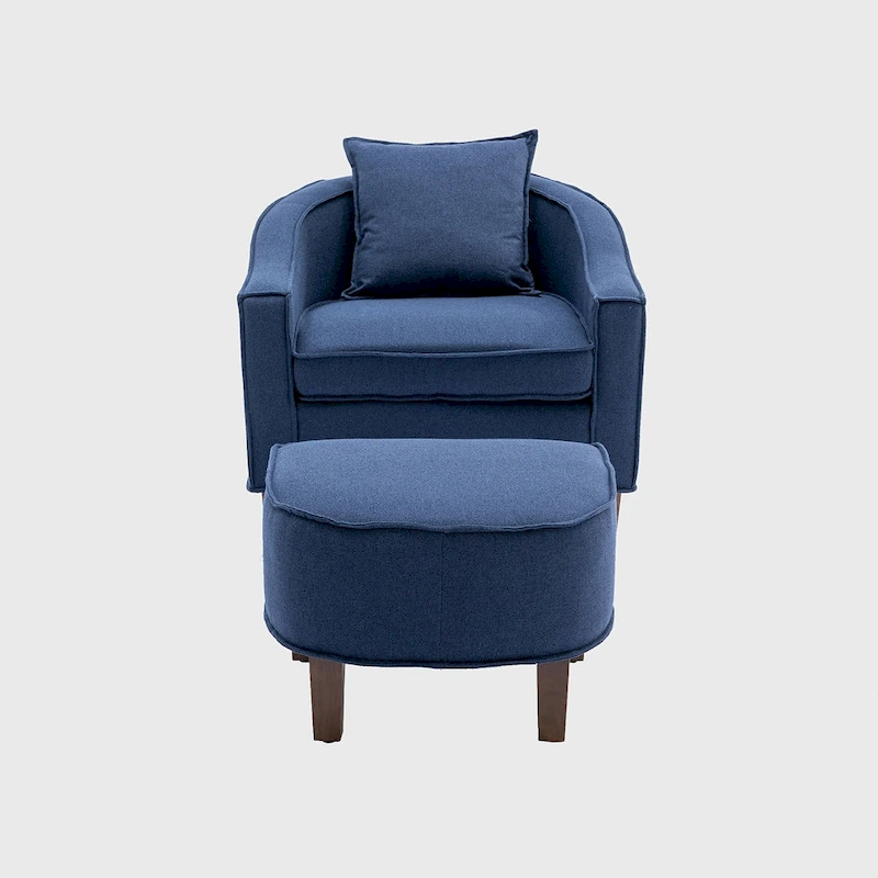 Accent Chair with Ottoman