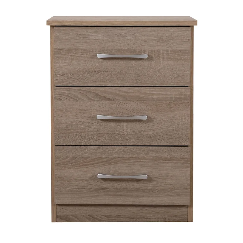 Boston 3-drawer Wooden Nightstand