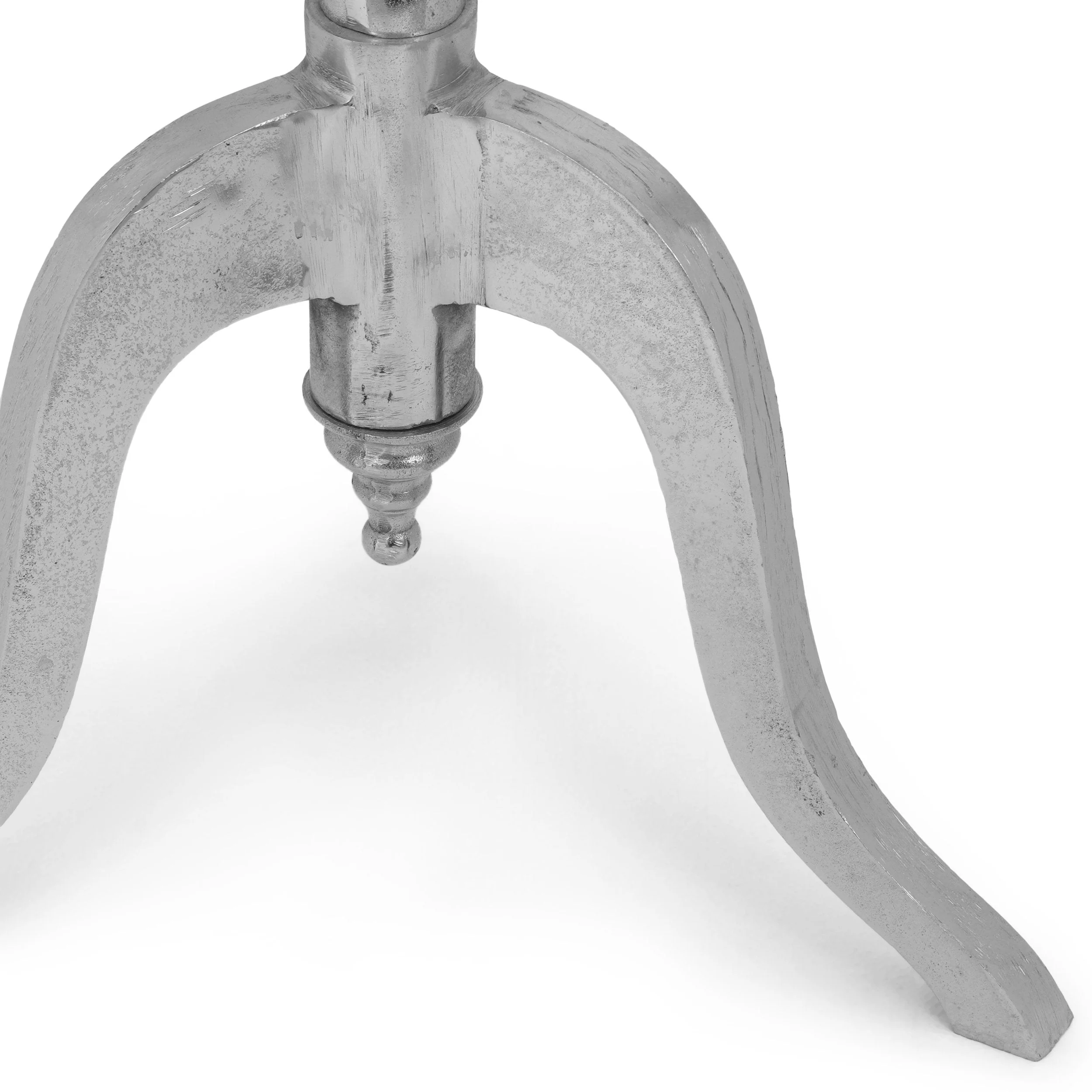 Handcrafted Aluminum Coat Rack, Raw Nickel - NH474413