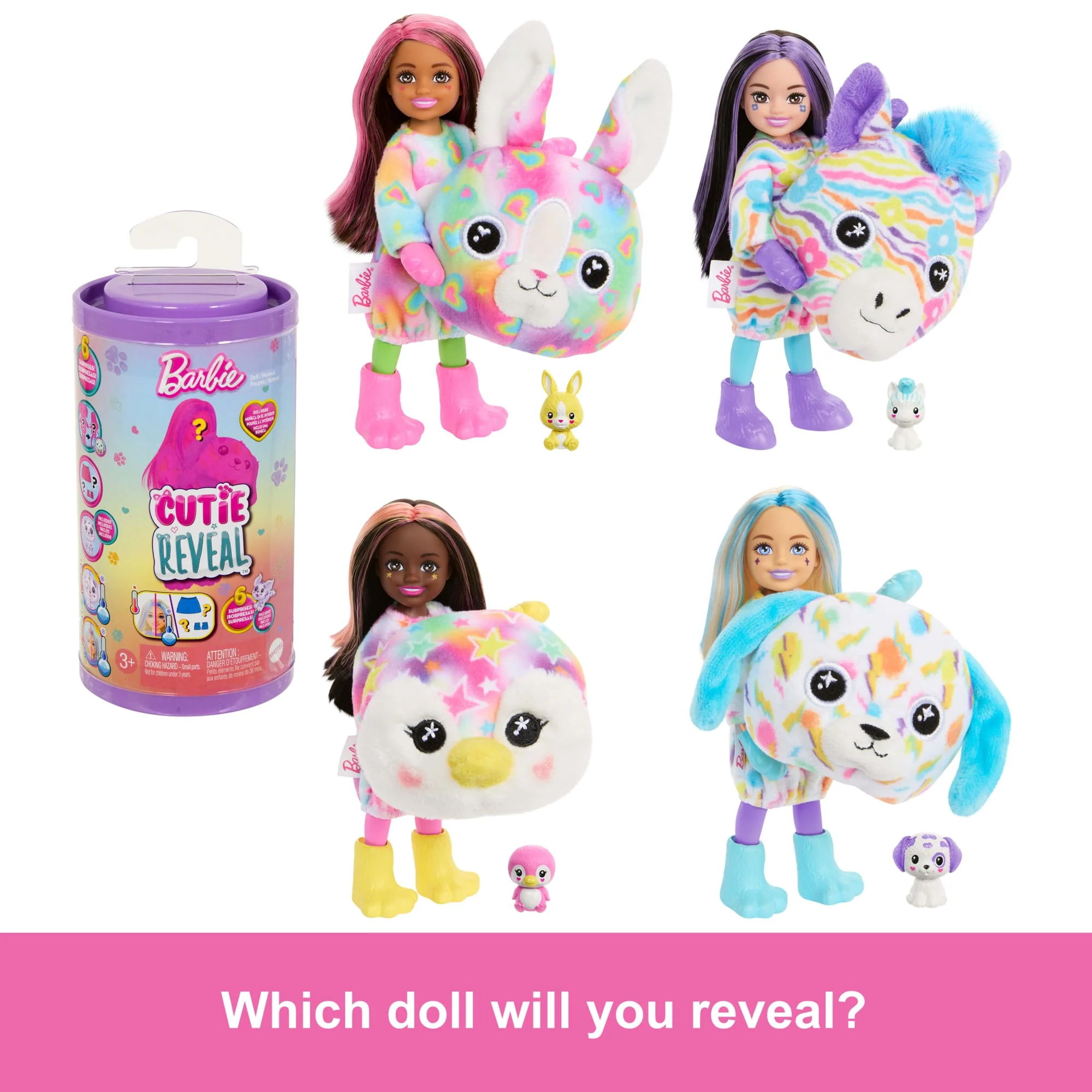 Barbie Chelsea Cutie Reveal Color Dream Series Small Doll & Accessories