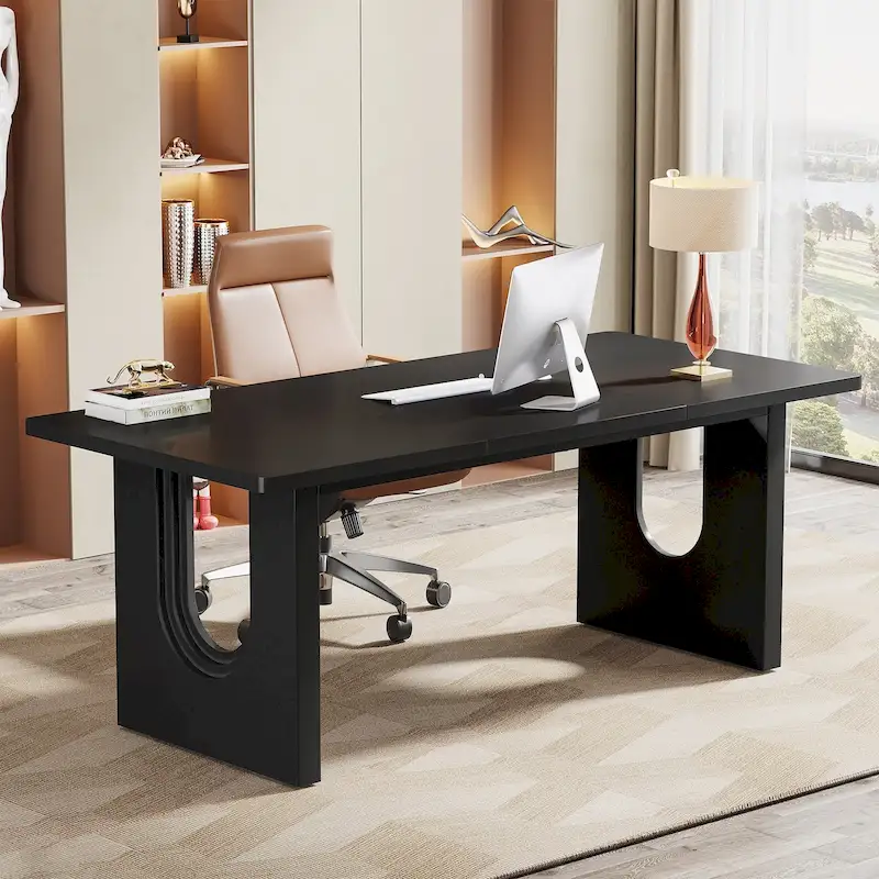 70.9-Inch Large Executive Desk, Modern Simple Office Computer Desk