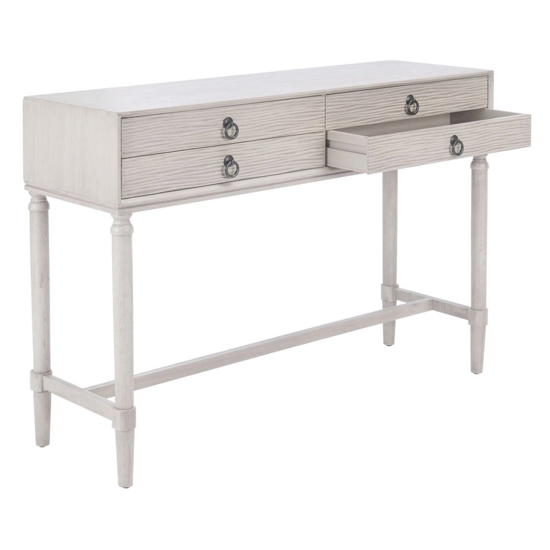 SAFAVIEH Beaulah 4-Drawer Console Table - 42 W x 13 L x 29.5 H - 42Wx13Dx30H