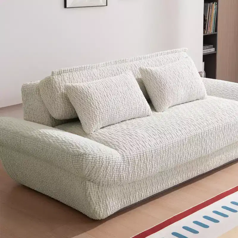 EHMKNP 2-Seater Sailboat Elliptical Sofa  High-Density Compressed Foam Luxury Living Room Couch