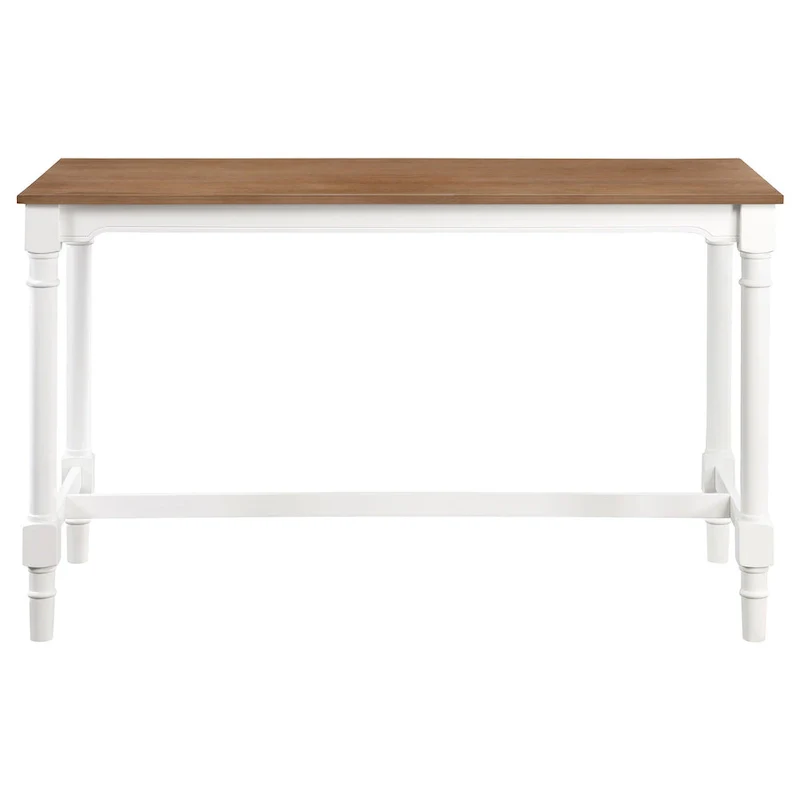 Hima 5 Piece Counter Height Table Set with 4 Stools, Beige Fabric, White