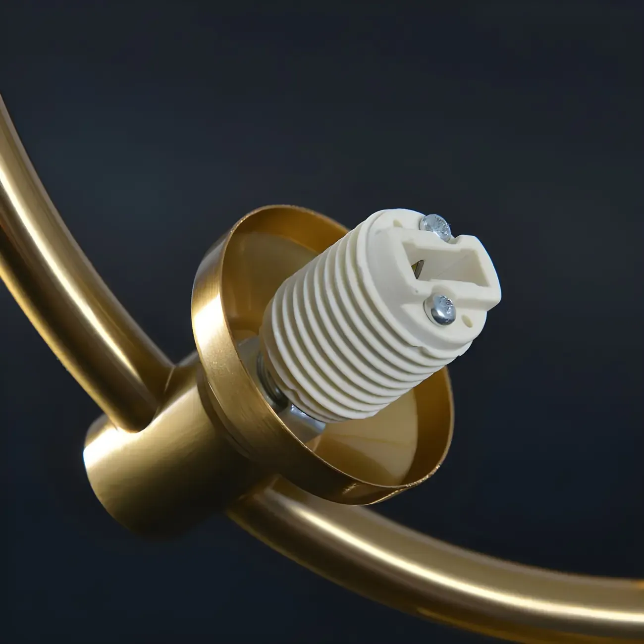 Modern Globe Glass Metal Gold Semi Flush Ceiling Light