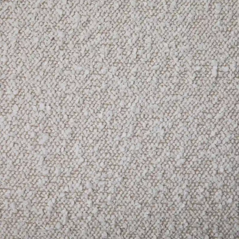 Off-White Boucle Oval Bench 54