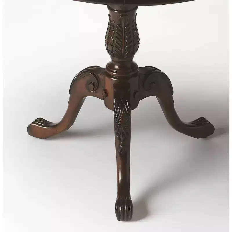HomeRoots 30 Brown Wood Round Coffee Table