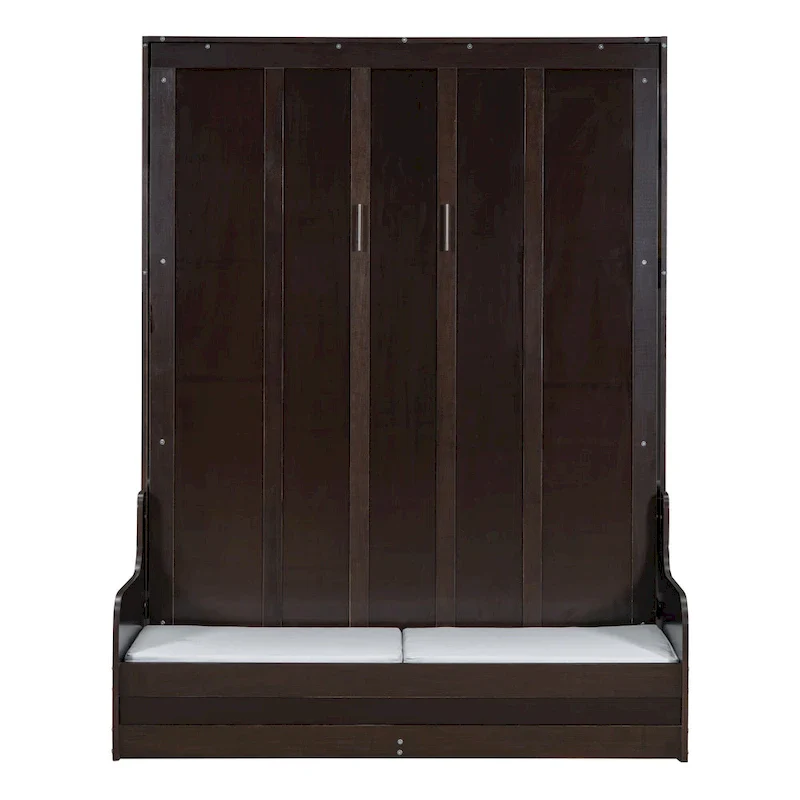 Wooden Murphy Bed Wall Bed with Cushion